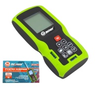 Рулетка лазерная (дальномер) 60 м, аккумулятор, зеленый луч, «Maximum» MX 12882