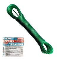 Веревка 2,5 ммx10 м армированная с покрытием ПВХ, "MAXIMUM" MX 05396 (2029)