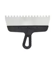 Шпатель зубчатый 300×8 мм с пластиковой ручкой, "MAXIMUM" MX 11717