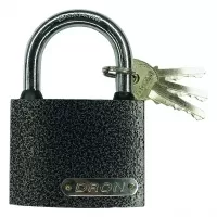 Замок навесной 75 мм, "DRON", серебро