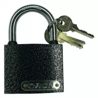 Замок навесной 63 мм, "DRON", серебро